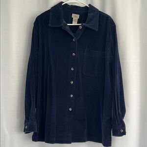 Vintage L.L. Bean Corduroy Shacket Button Up XL